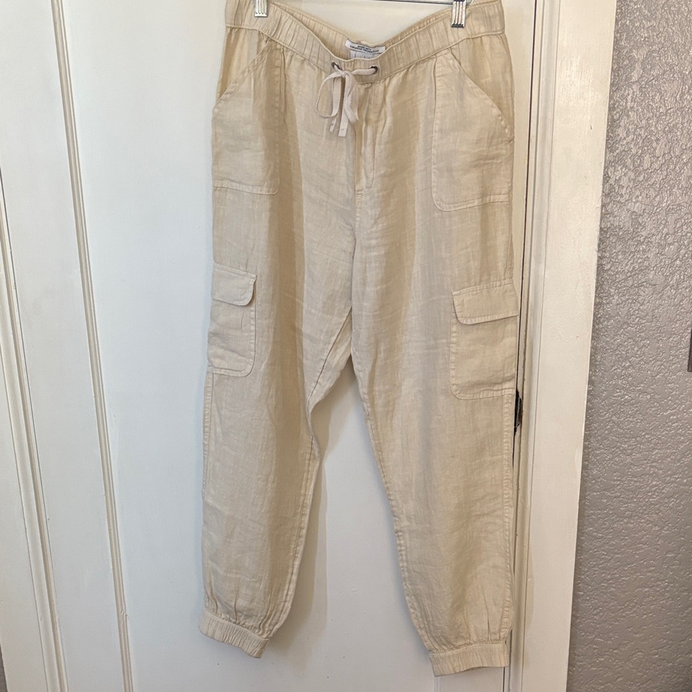 Nicole Miller Beige Cargo Pants